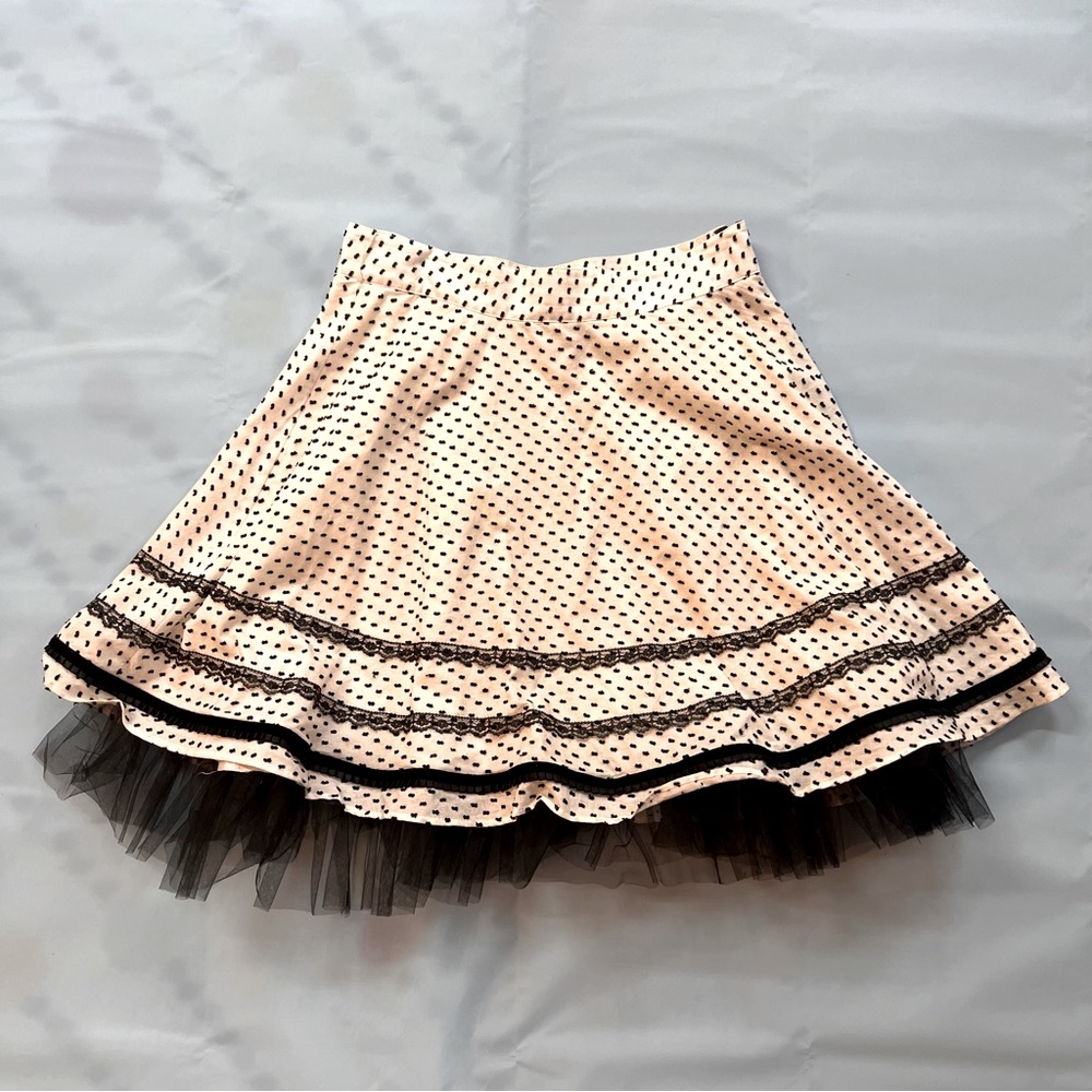 Lip Service Blacklist polka Dot skater skirt.
